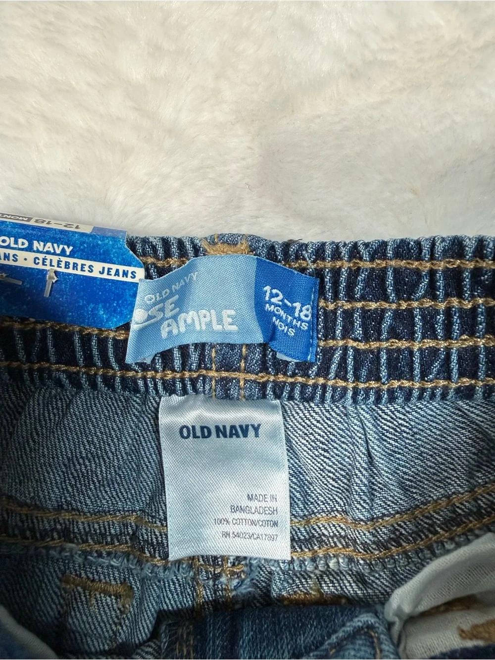 Old Navy Dark Blue Denim Kids Jeans 12-18M